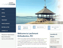 Tablet Screenshot of larchmontorthodontics.com